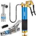 8000 PSI Heavy Duty Pistol Grip Grease Gun with 14 OZ Capacity-L1075
