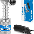 90 Degree Grease Gun Coupler - 10,000 PSI 4-Jaw Quick Release Lock-L1076